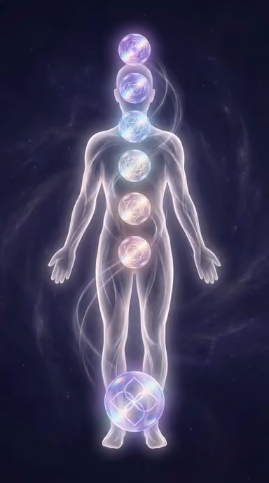 Elemento visual para una alineación de chakras